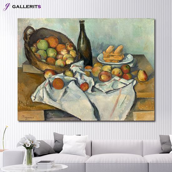 명화 폴 세잔 과일 사과 그림 인테리어 액자 대형