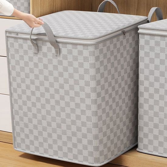 모던체크 접이식 이불정리함 옷정리함 3size