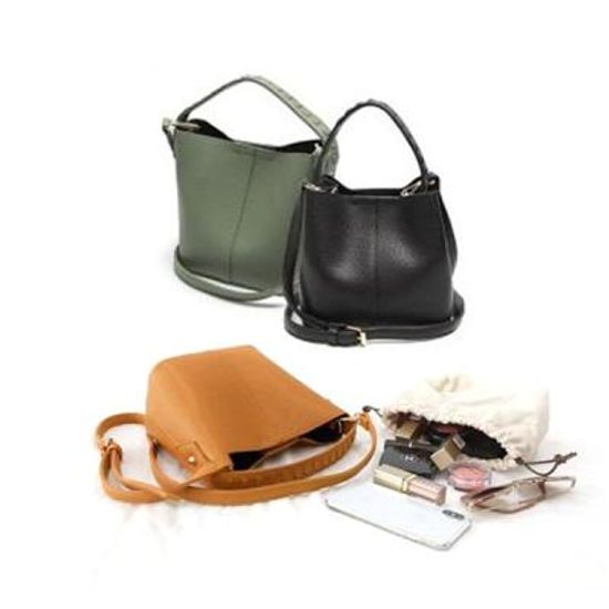 [애슬릿]똑딱이 단추 데일리 토트 크로스백