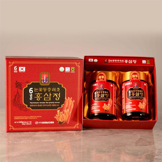 천왕삼 눈꽃 동충하초 홍삼정 2p (240g*2병)