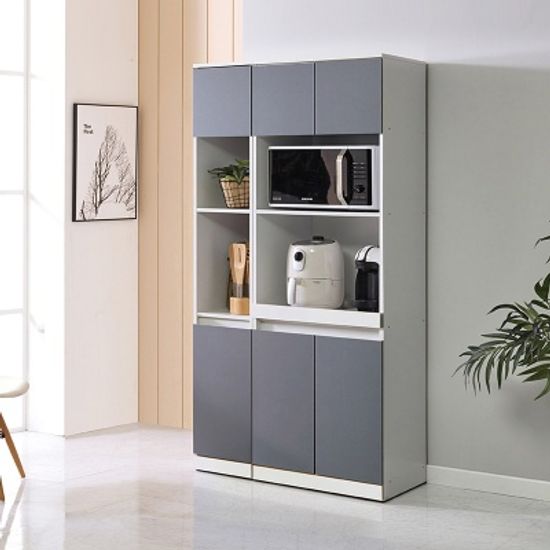 루블린 주방 수납 렌지대+틈새장 세트 오픈형 (착불)