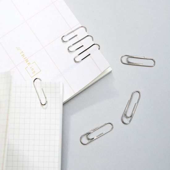 델리 실버 이지 페이퍼 클립 200pcs