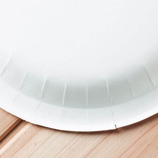 10p 롯데 핑크체크종이접시(18cm) 일회용앞접시