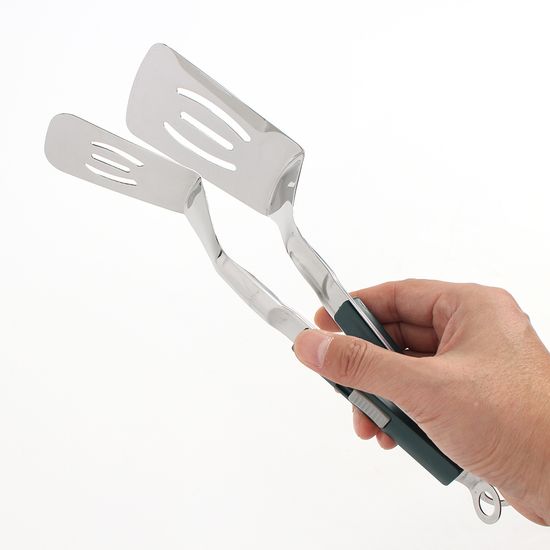 이지홈쿡 스텐 집게 뒤집개 고기 생선 더블 뒤집게