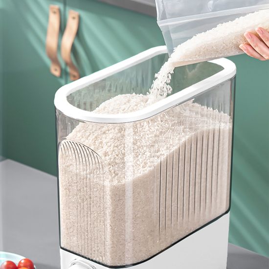 레토 원터치 쌀통 10KG 잡곡통 밀폐용 LAC-MR02
