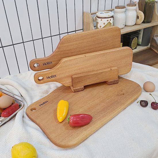 Holin 마호가니 원목 도마 4종세트 B