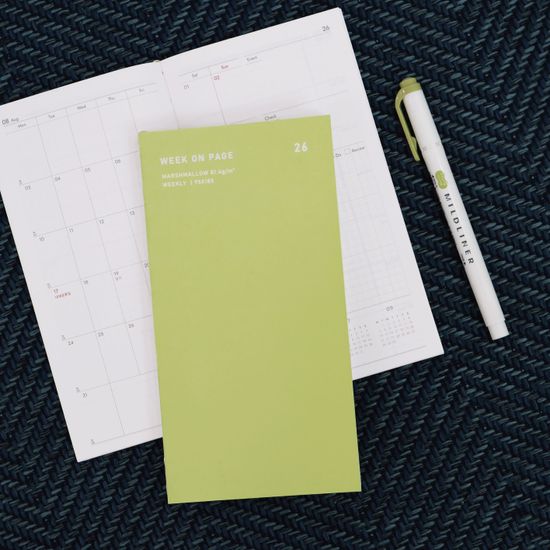 오첵 2026 날짜형 위크온페이지 위클리 다이어리