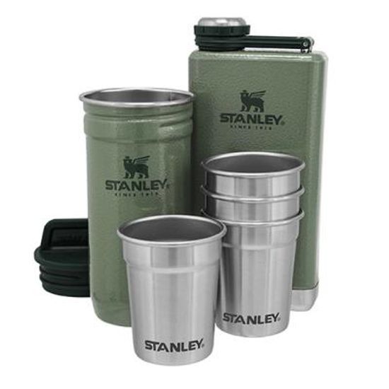 스탠리 어드벤쳐 플라스크 샷글라스 세트 그린,블랙