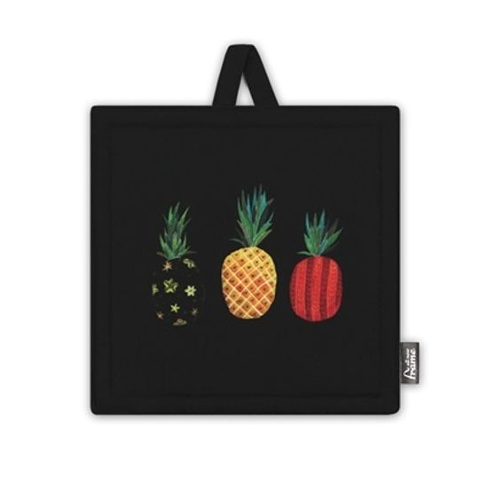 냄비받침 / 파인애플Black