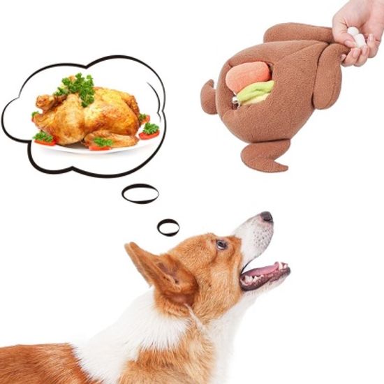 강아지 통닭 노즈워크 장난감 분리불안해소 삑삑이