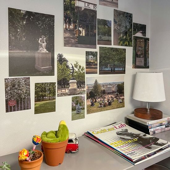 자체제작 - [14장세트] 파리 그린 컬러포인트 유럽시리즈 엽서 포스터