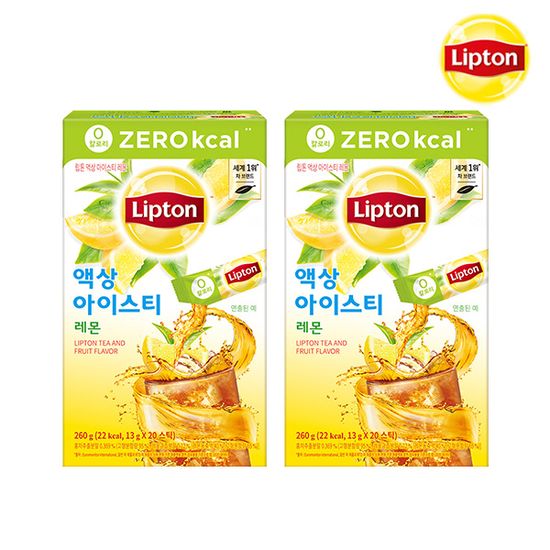 [1+1][립톤] 제로 아이스티 리퀴드 레몬 13g*20스틱
