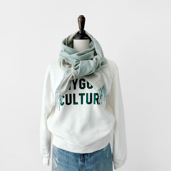 [베네]프리미엄 울100% 양면 솜사탕 머플러