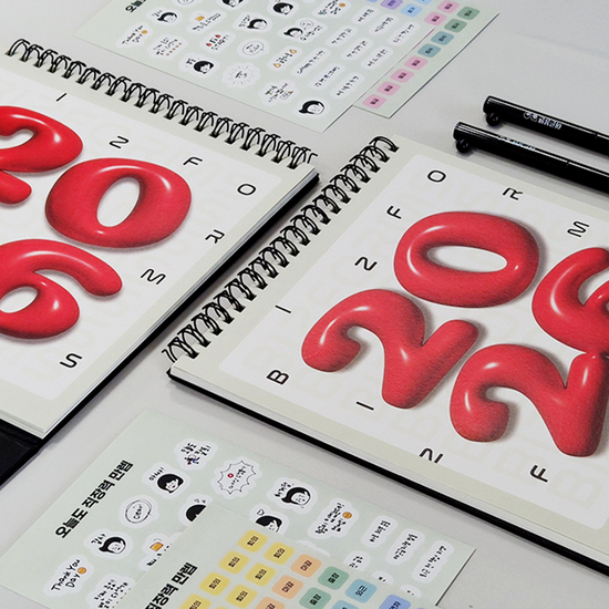 비즈폼 2026 탁상달력 직장인캘린더 데스크캘린더