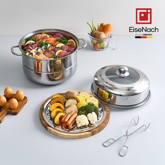 [아이제나흐] IH 스텐304 에센 대용량 2단 찜솥 32cm