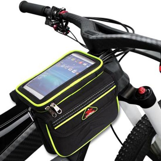 스마트 방수 터치탑 더블 프론트백 자전거가방