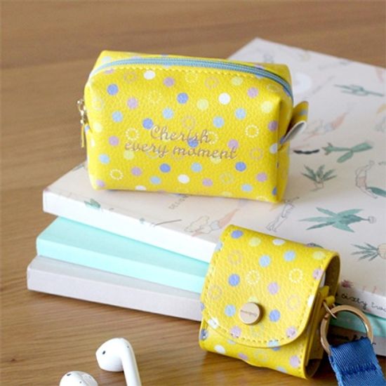 모노폴리 PU 사각파우치 S