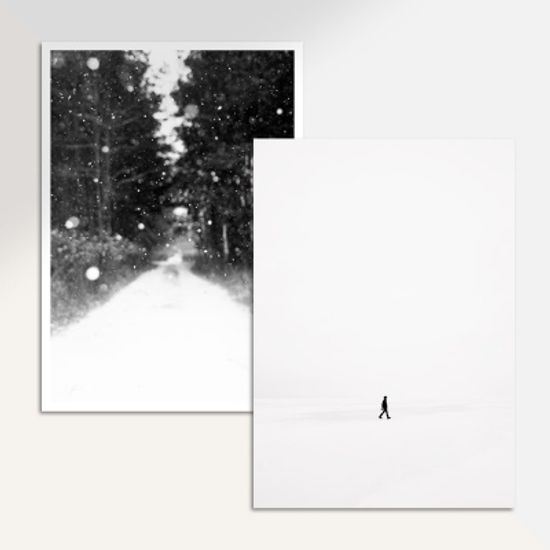 Snowing, 인테리어 캔버스 액자 2종 / A1
