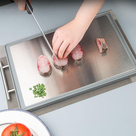 가정용 양면 스테인레스 도마 향균 위생 싱크대 스텐도마