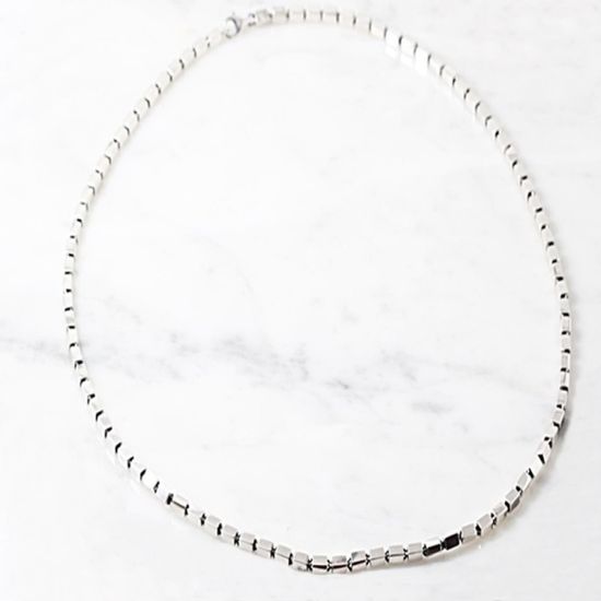 카리나 3mm 은목걸이 깔끔한 디자인 엔틱한 공용