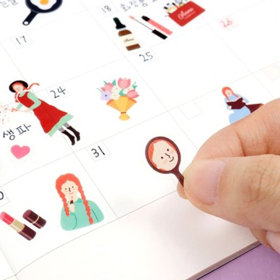 빨간머리 앤 투명 스티커
