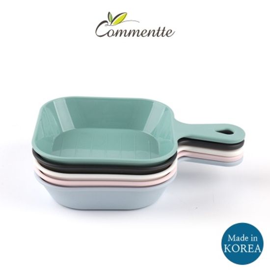 꼬망뜨 항균 손잡이 앞접시 5종세트 - 사각/원형