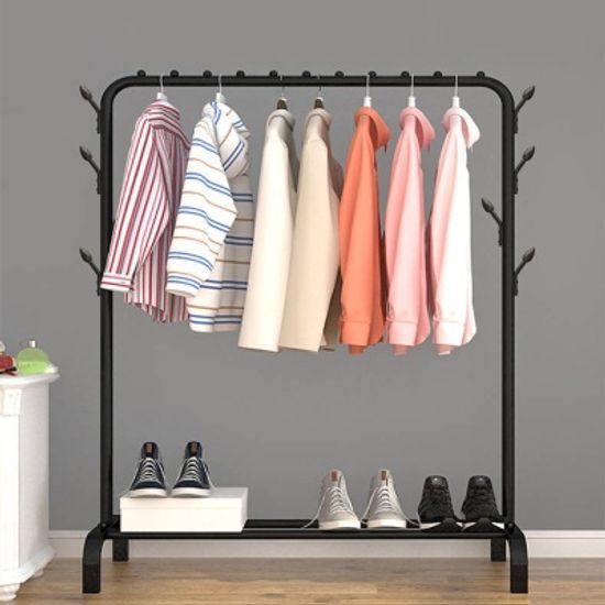 [보스위즈] 튼튼한 스탠드 선반형 옷걸이 행거 BOS-B1