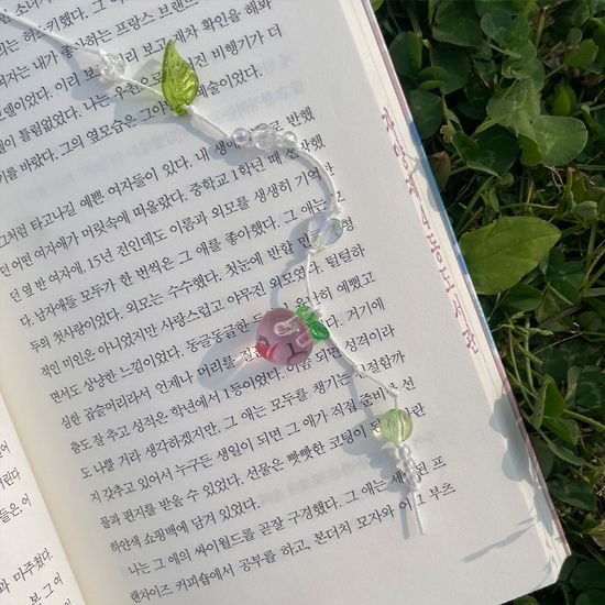 비즈 책갈피 끈갈피 DIY 만들기 키트 과일 북마크 