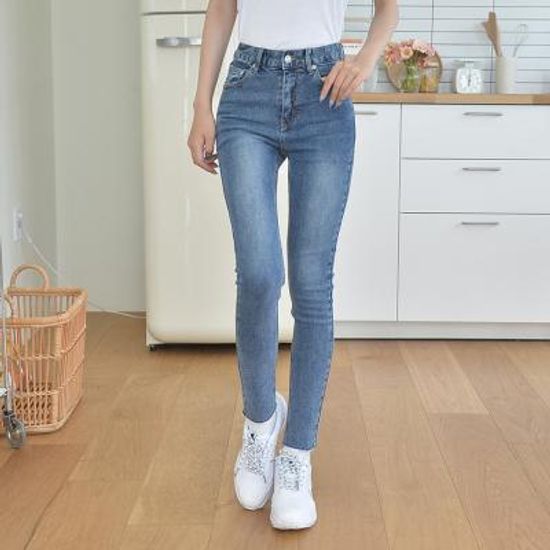 라이크 슬림 일자진 여자청바지 청바지