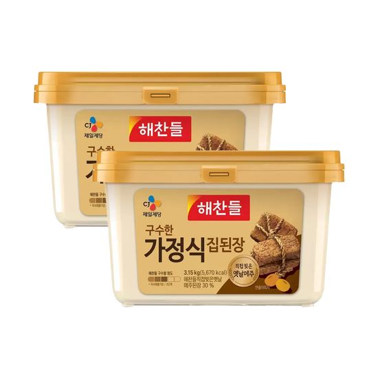 해찬들 구수한 가정식 집된장 3.15kg x 2 양념 소스