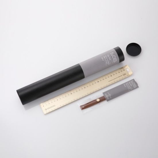로그 전문가용 황동자 50cm (Wide type)-Brass Ruler