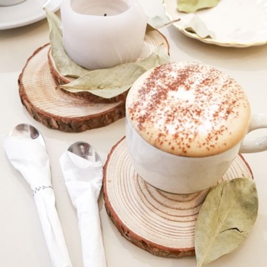 내추럴 우드 코스터