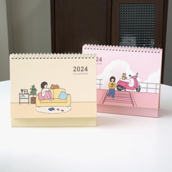 핑크풋 보리야누나야2024탁상캘린더