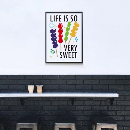 탕후루 M 디자인 포스터 간식 