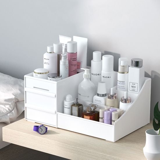 멀티 화장품정리대 화장품 수납함 정리대 화이트
