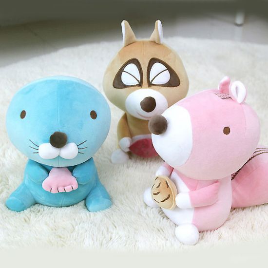 보노보노 숲 인형 25cm (보노보노/포로리/너부리 택)
