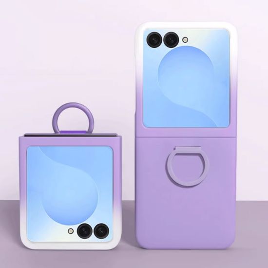 갤럭시z플립 7 FE 6 5 파스텔 링 고리 슬림 PC 케이스