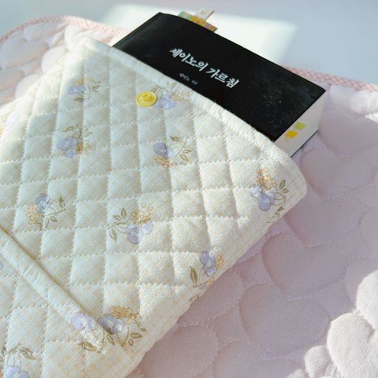 빈티지플럼 패브릭 책 아이패드 파우치