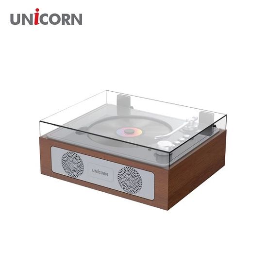유니콘 엔틱 레트로 블루투스 휴대용 무선CD플레이어 