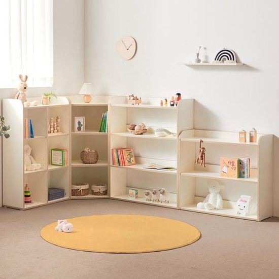 (특가) 포니 유아 교구장 전면 낮은 책장 코너 책장