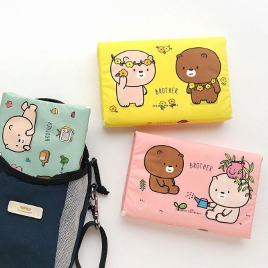 핑크풋 브라더 여행용 티슈 무형광 자연펄프