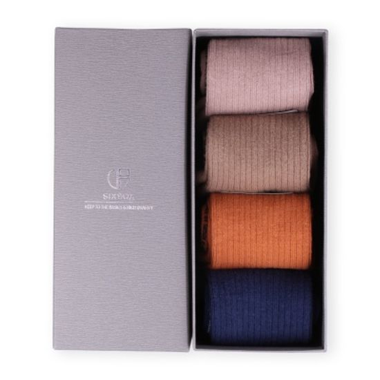 골지포인트 컬러양말 기프트 세트 [GIFT SET] [4개입]