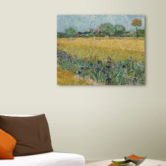 고흐 - 붓꽃이 있는 아를 풍경, 캔버스 액자