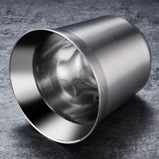 감성캠핑 이중 스텐 커피잔세트 더블월 스텐컵앤소서