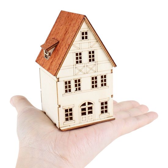 DIY 나무 모형 조립 키트 미니 베른 하우스C YM570