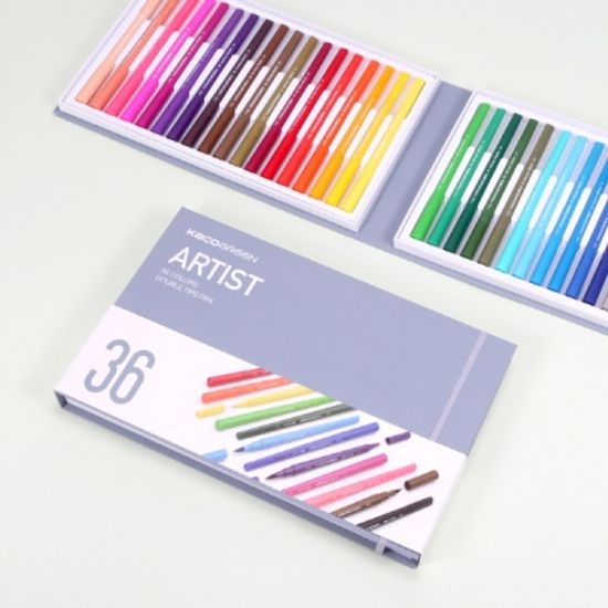 카코 KACO 캘리그라피 아티스트 36색 트윈펜 붓펜