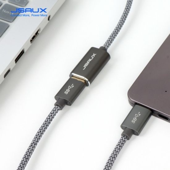 JSAUX USB 3.0 연장케이블 메탈 고속충전 연장선