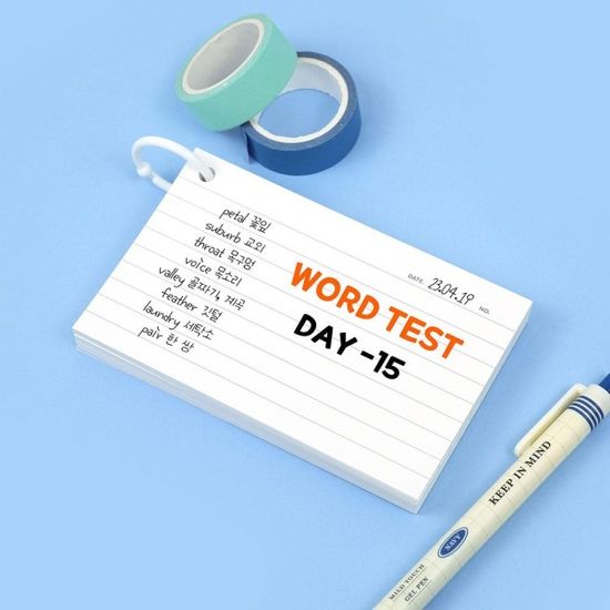 핑크풋 파스텔캠퍼스메모카드