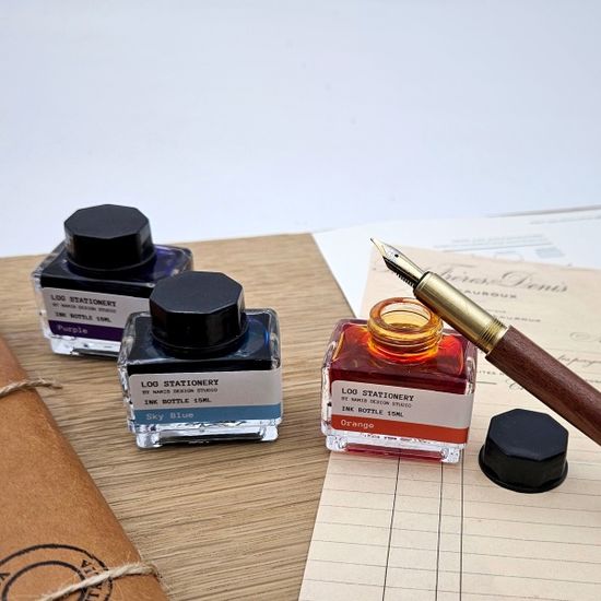 LOG 병잉크 15ml 10색 만년필 잉크