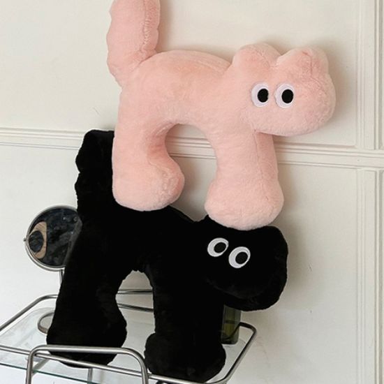 귀여운 고양이 인형 목베개 목쿠션